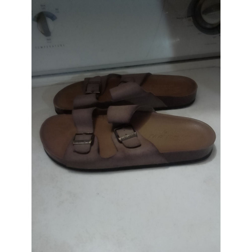 Woman's Luxe Foam Sketcher Slip On Sandals Size 9